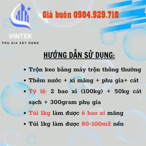 Phụ Gia Chống Thấm Vintek